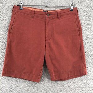 J Crew Shorts Mens 33W Pink Gramercy Chino Belt Loops Twill Pockets Everyday
